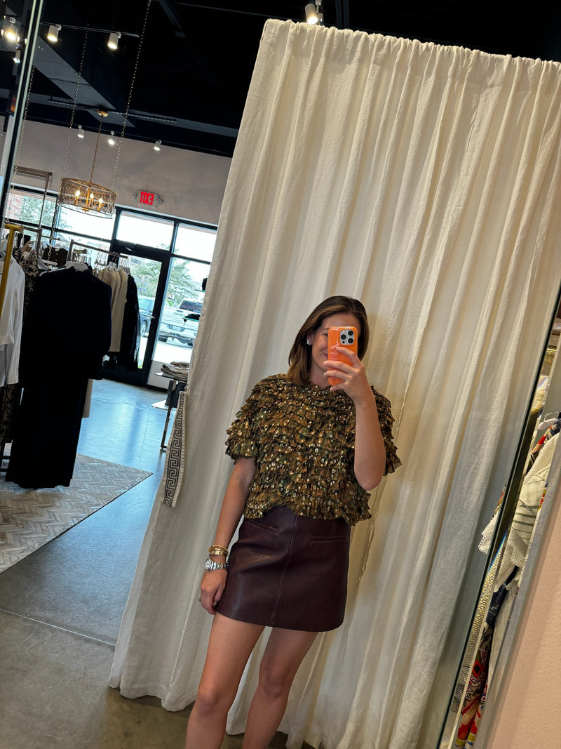 Carmella Blouse in Tiger's Eye