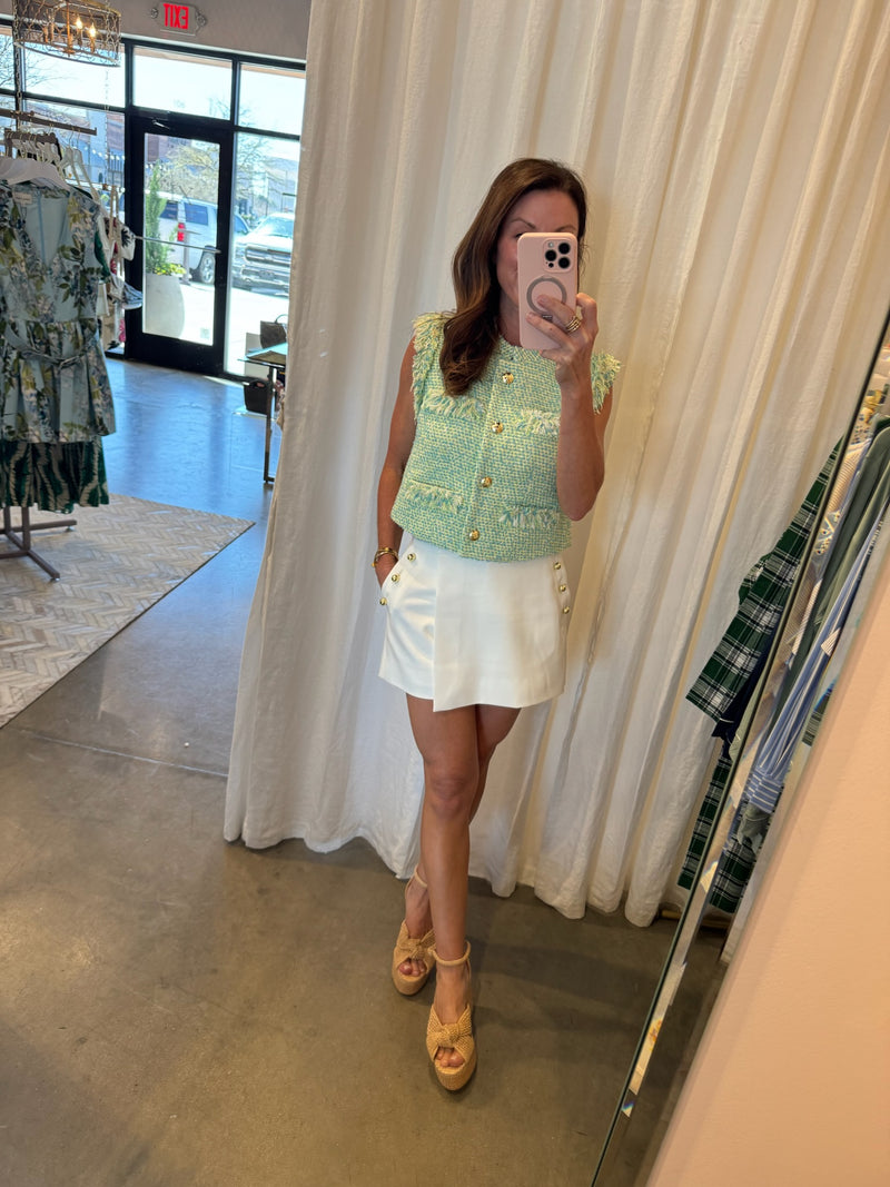 Dulcie Skort in Soft White