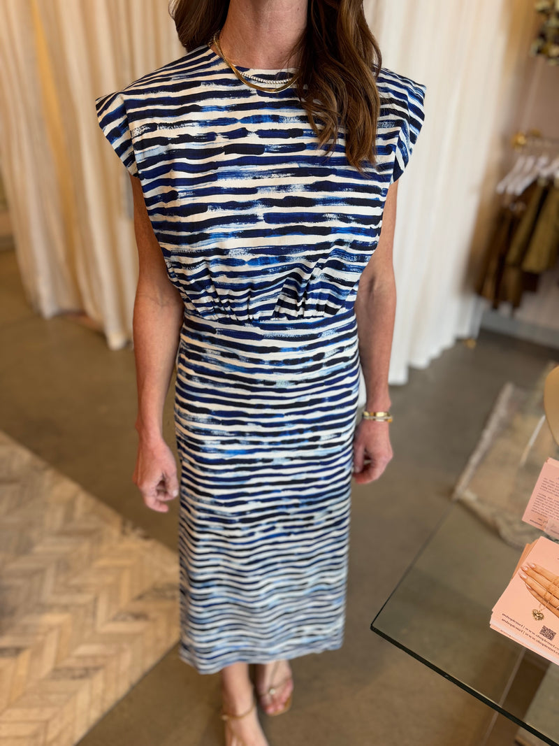 Billie Top in Navy Stripe