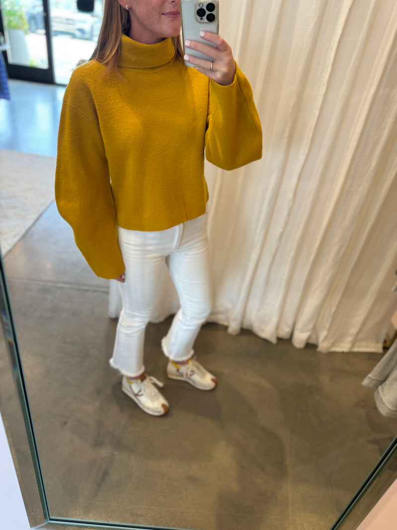 Leona Turtleneck in Turmeric