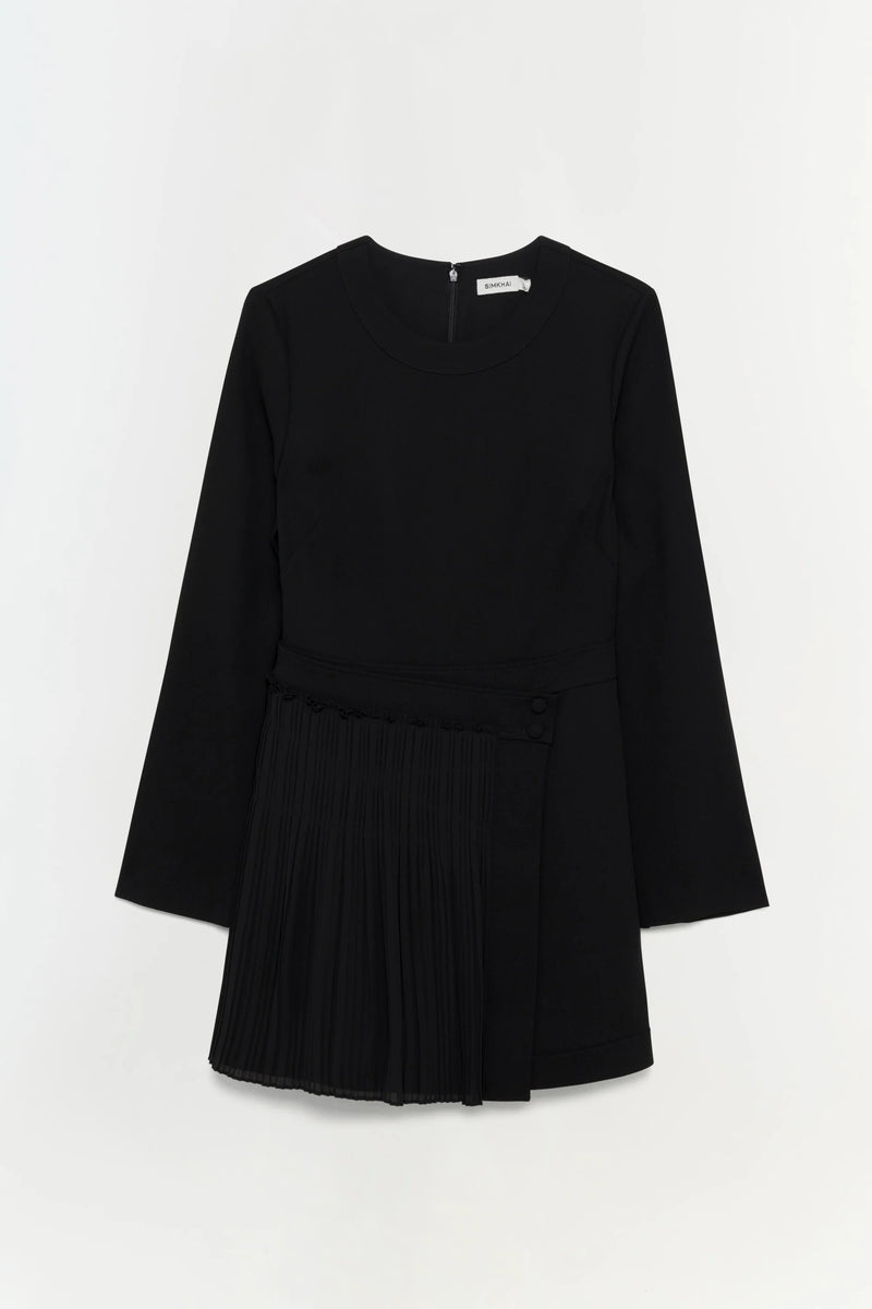 Zabelle L/S Mini Dress in Black