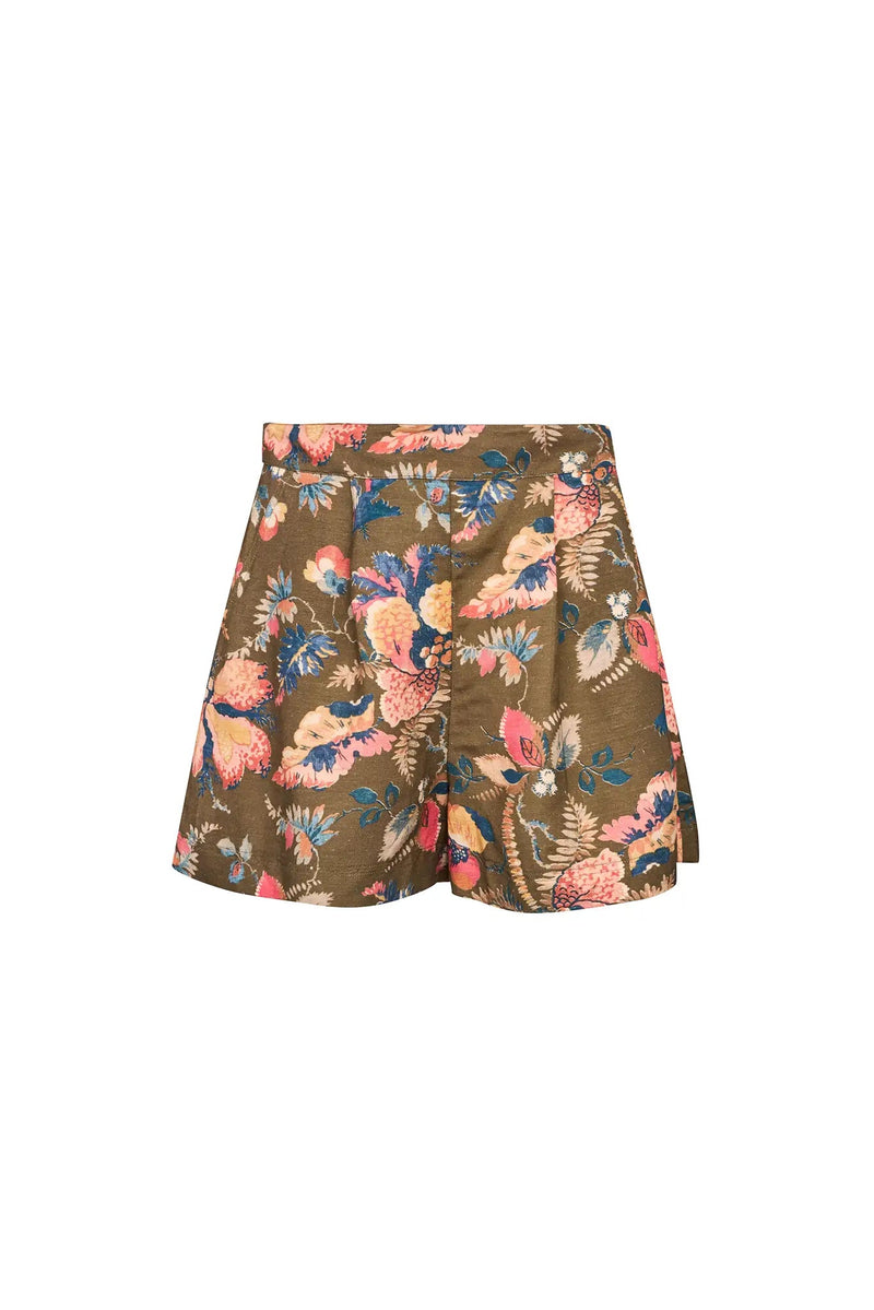 Ashton Short in Olive Floral