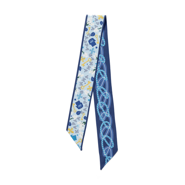 Kappa Kappa Gamma Twilly Scarf