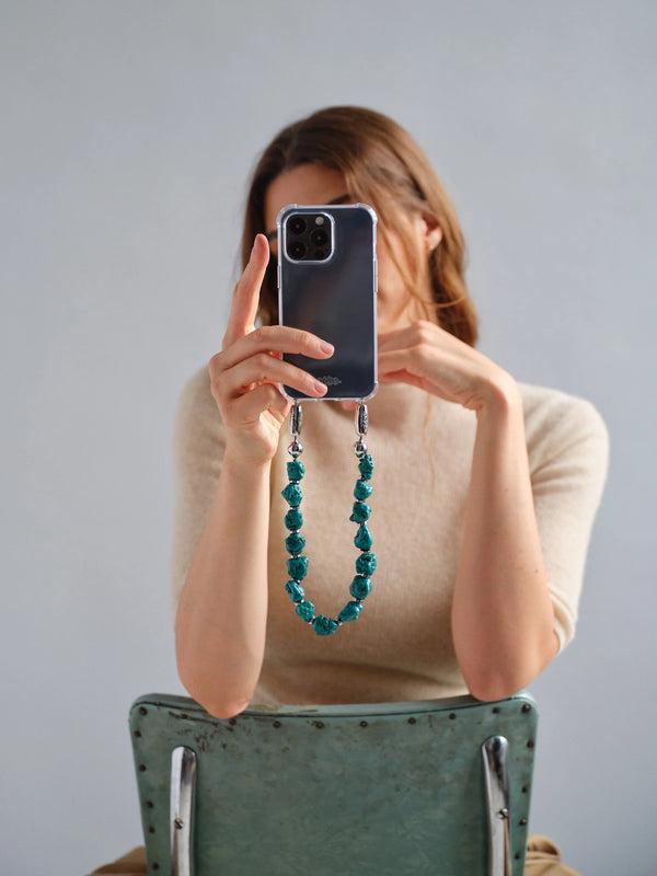 Linked Gemstone Wristlet in Turquoise