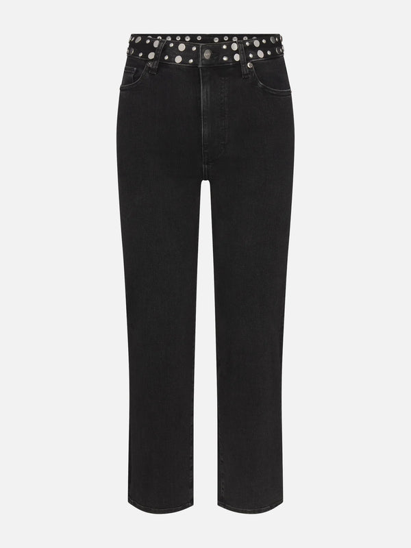 Le Sleek Straight in Studded Meteor