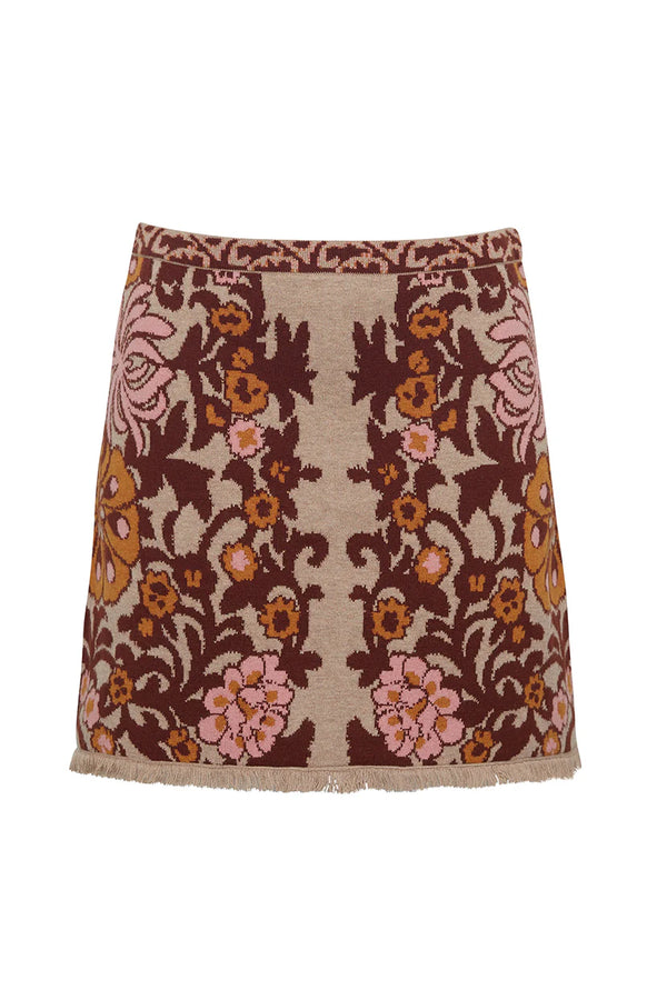 Lindy Skirt in Blush Bogata Scarf