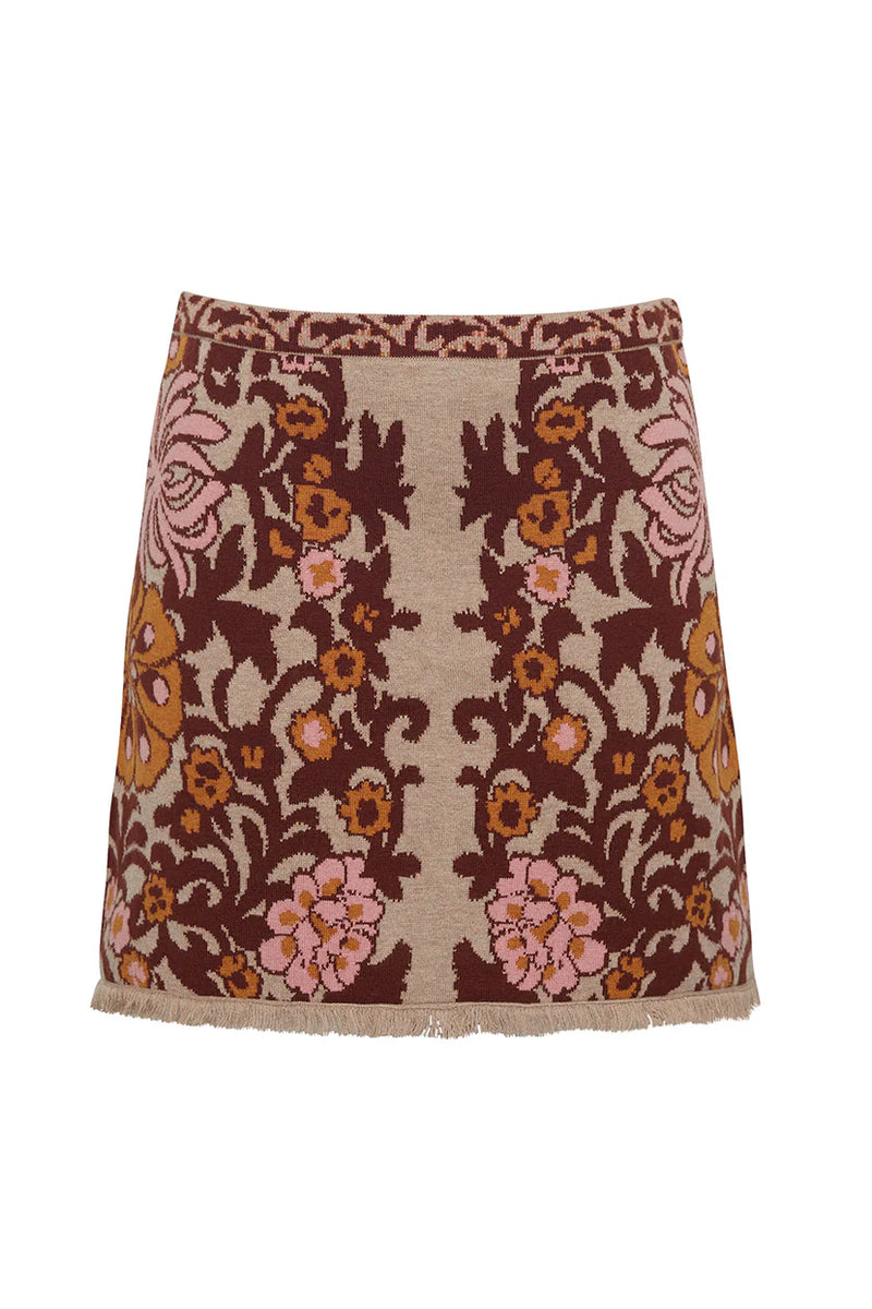 Lindy Skirt in Blush Bogata Scarf