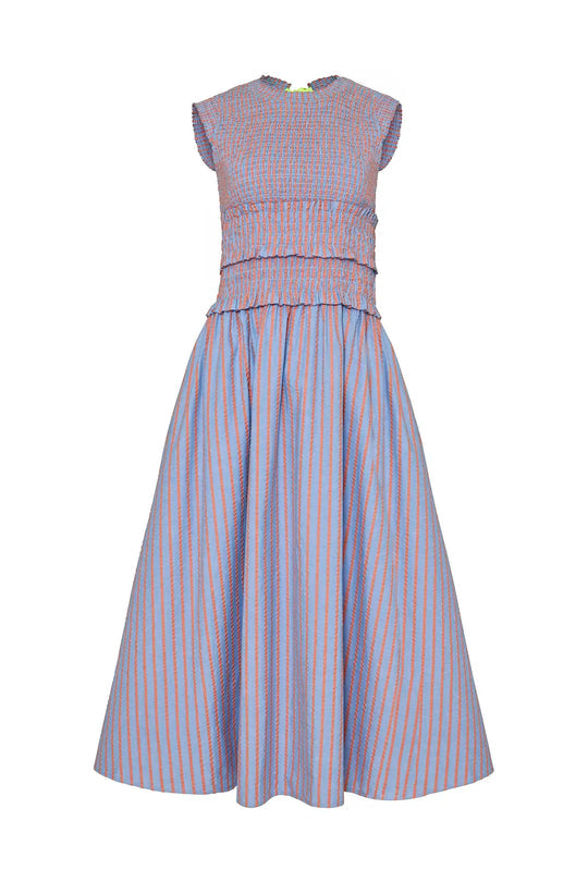 Louise Dress in Beach Stripe
