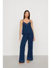 Gisele V Neck Cami & Pant PJ Set in Navy/Ivory
