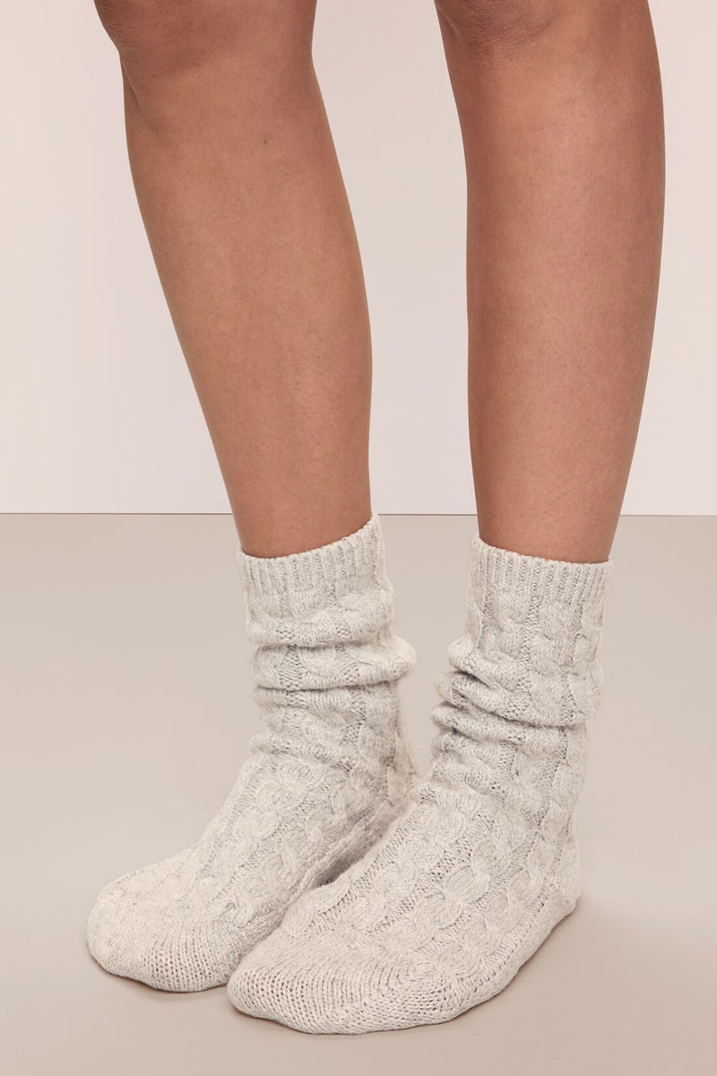 Cozy Socks in Heather Grey