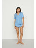 Gisele Relaxed Short PJ Set in Summer Blue/White