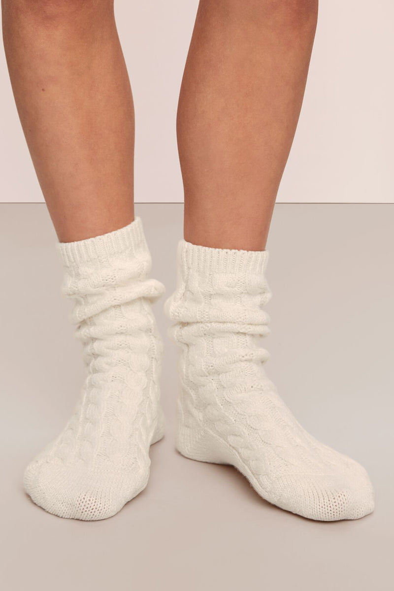 Cozy Socks in Ivory