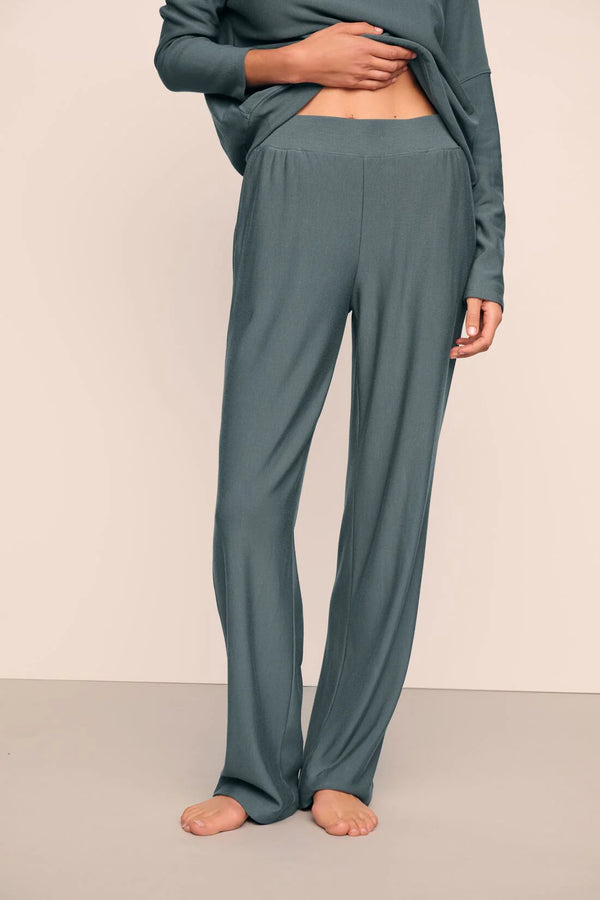 Softest Sweats Straight Leg in Stone Blue