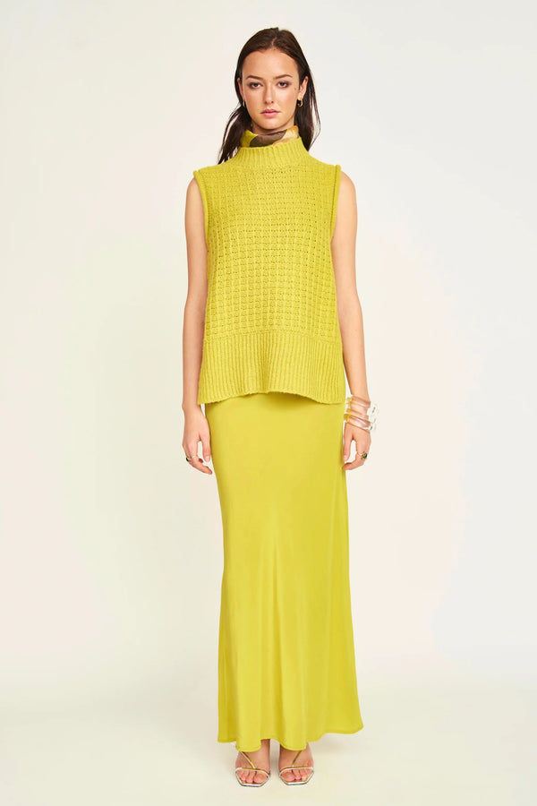 Aspen Sweater Vest in Citronelle