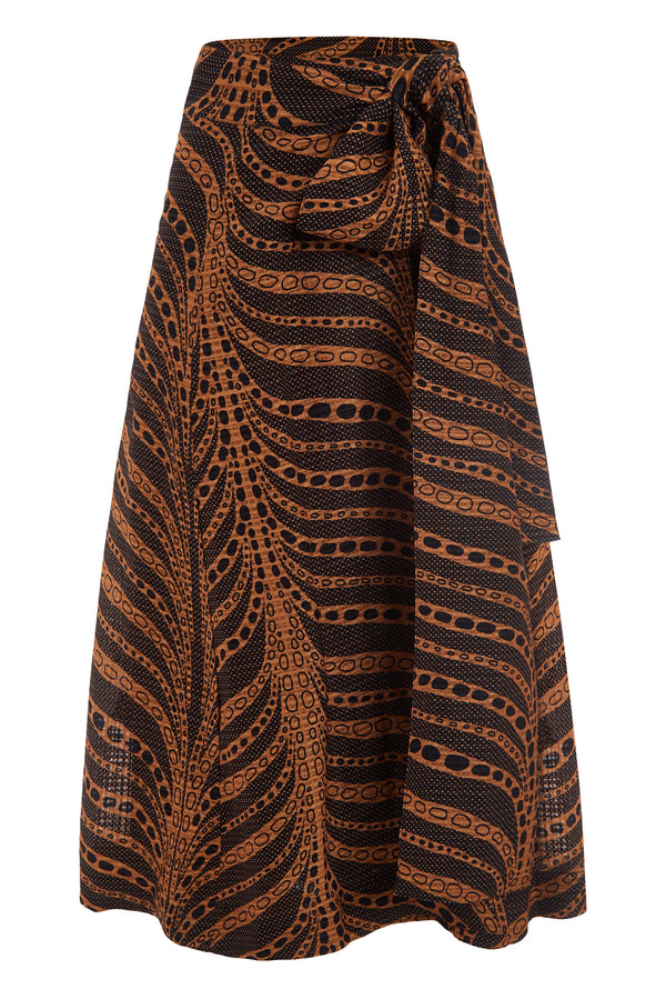 Estine Wrap Skirt in Tigris