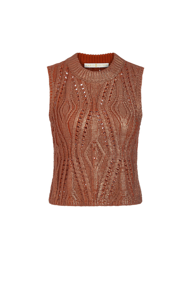 Mcguire Top in Copper