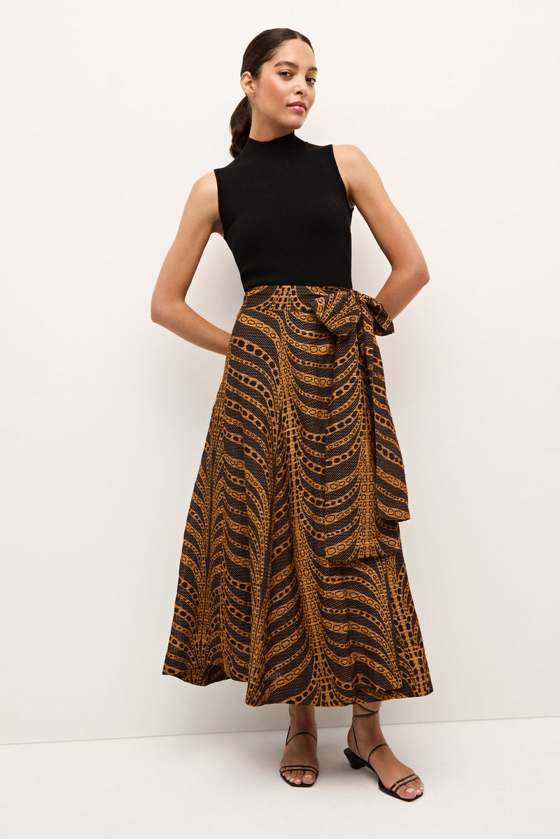 Estine Wrap Skirt in Tigris