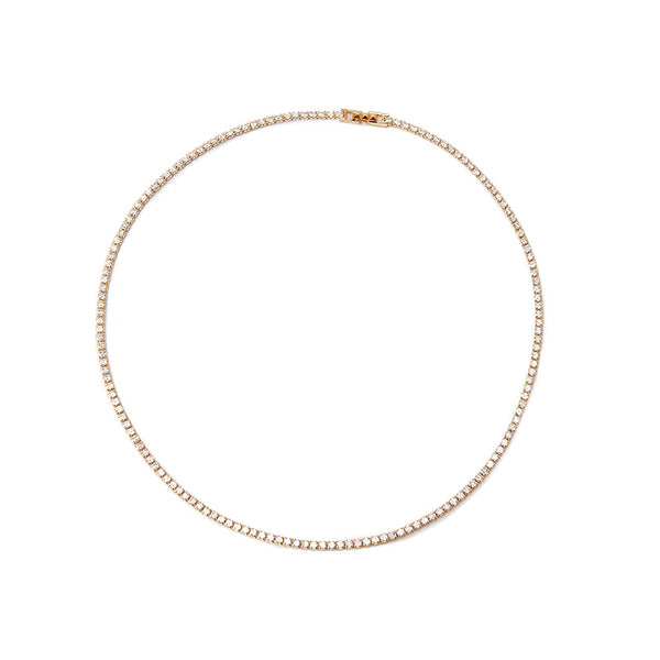 Tish Tennis Necklace in Gold