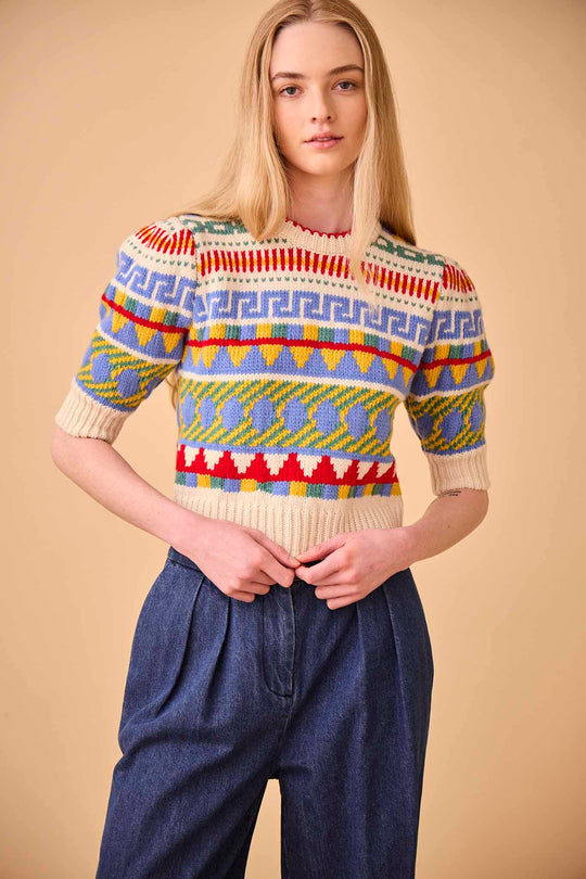 Odette Sweater in Kent Fairisle