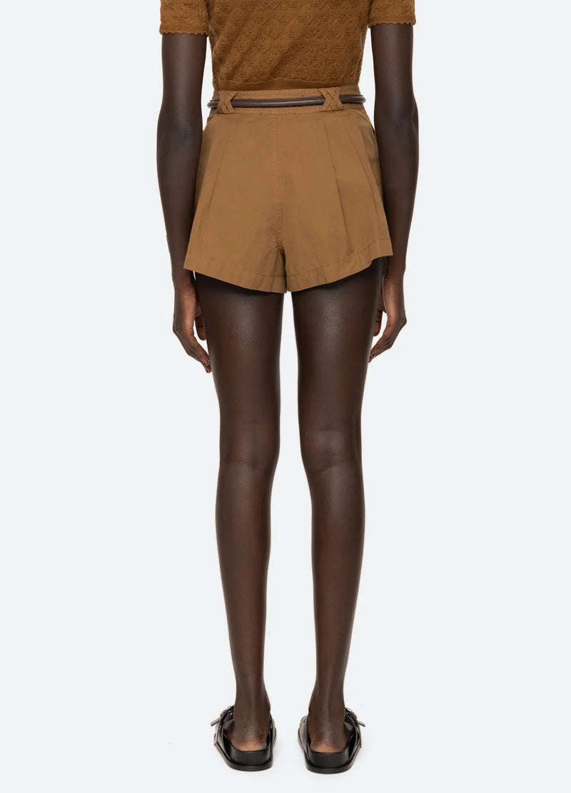 Samaka Shorts W/ Belt in Caramel