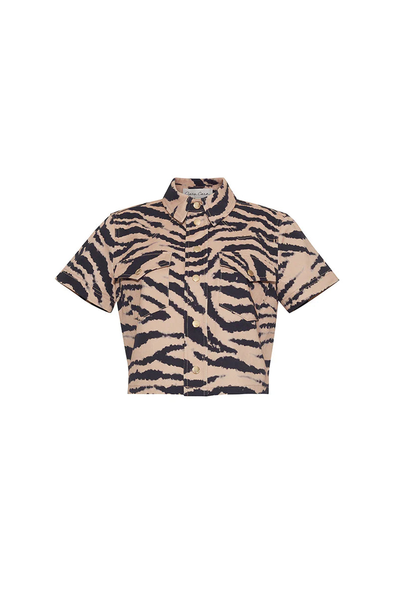 Paro Top in Zebra Blush