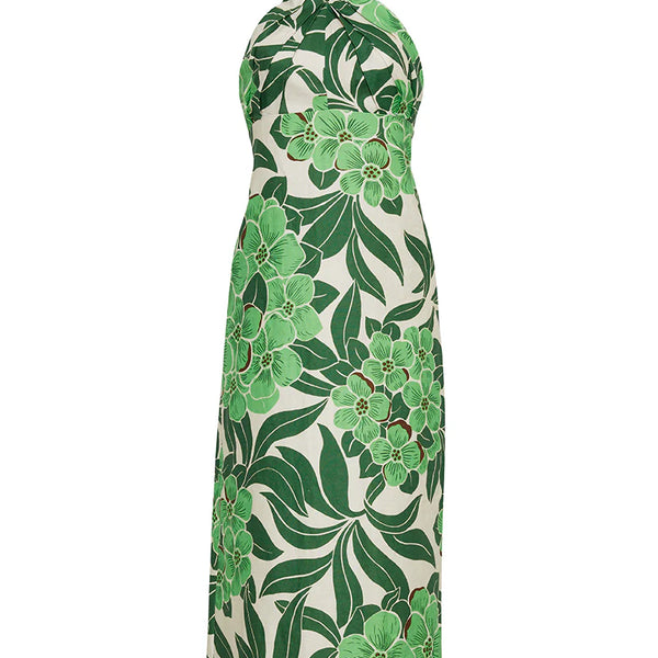 Perla Midi Dress in Palm Beach Green – Nines Apparel