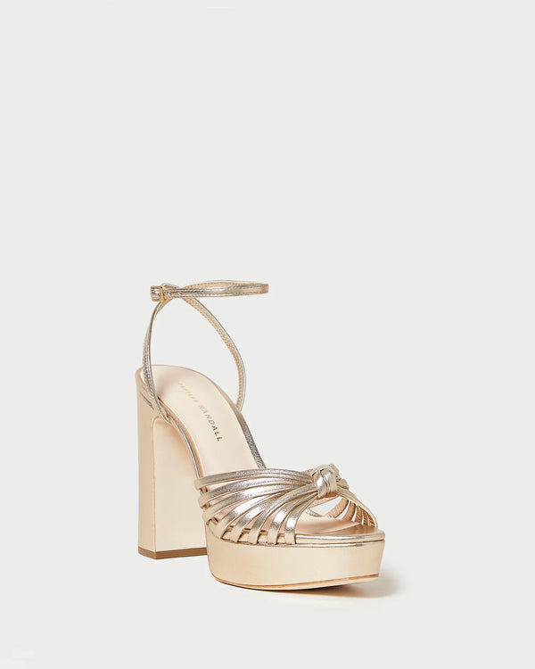 Rivka Knot Platform Sandal in Champagne