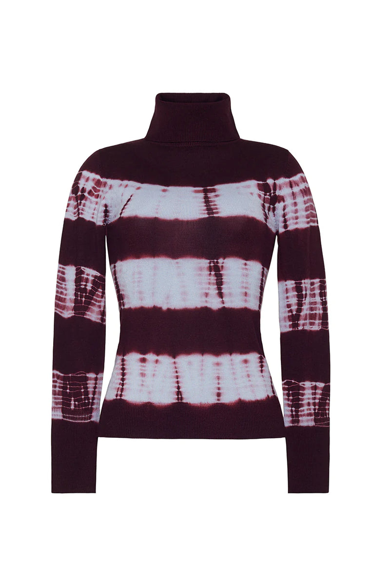 Reese Top in Wine Sky Tie Dye