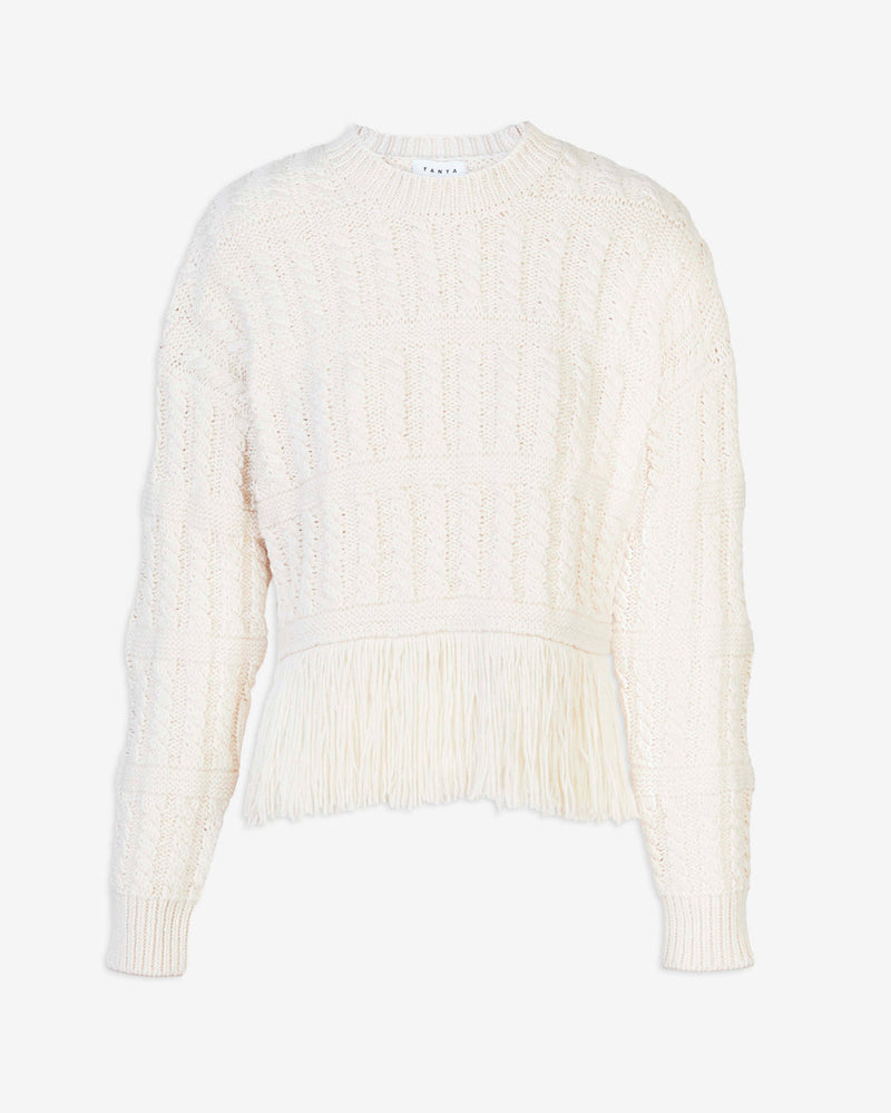 Sally Knit Top in Cream