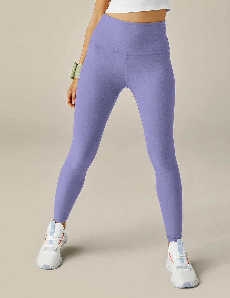 Spacedye Caught In The Midi HW Legging in Periwinkle Cloud Heather