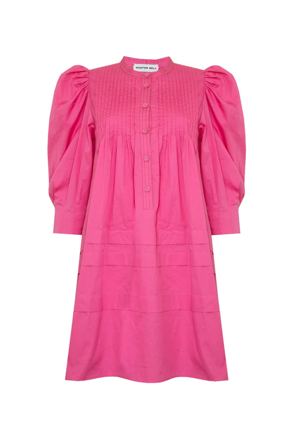 Sidney Dress in Bright Pink