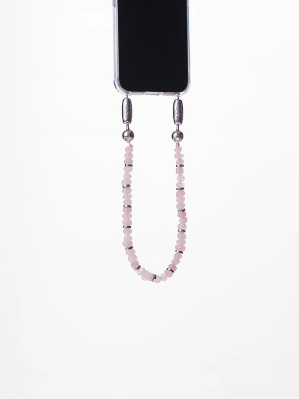 Linked Gemstone Wristlet in Rose Quartz