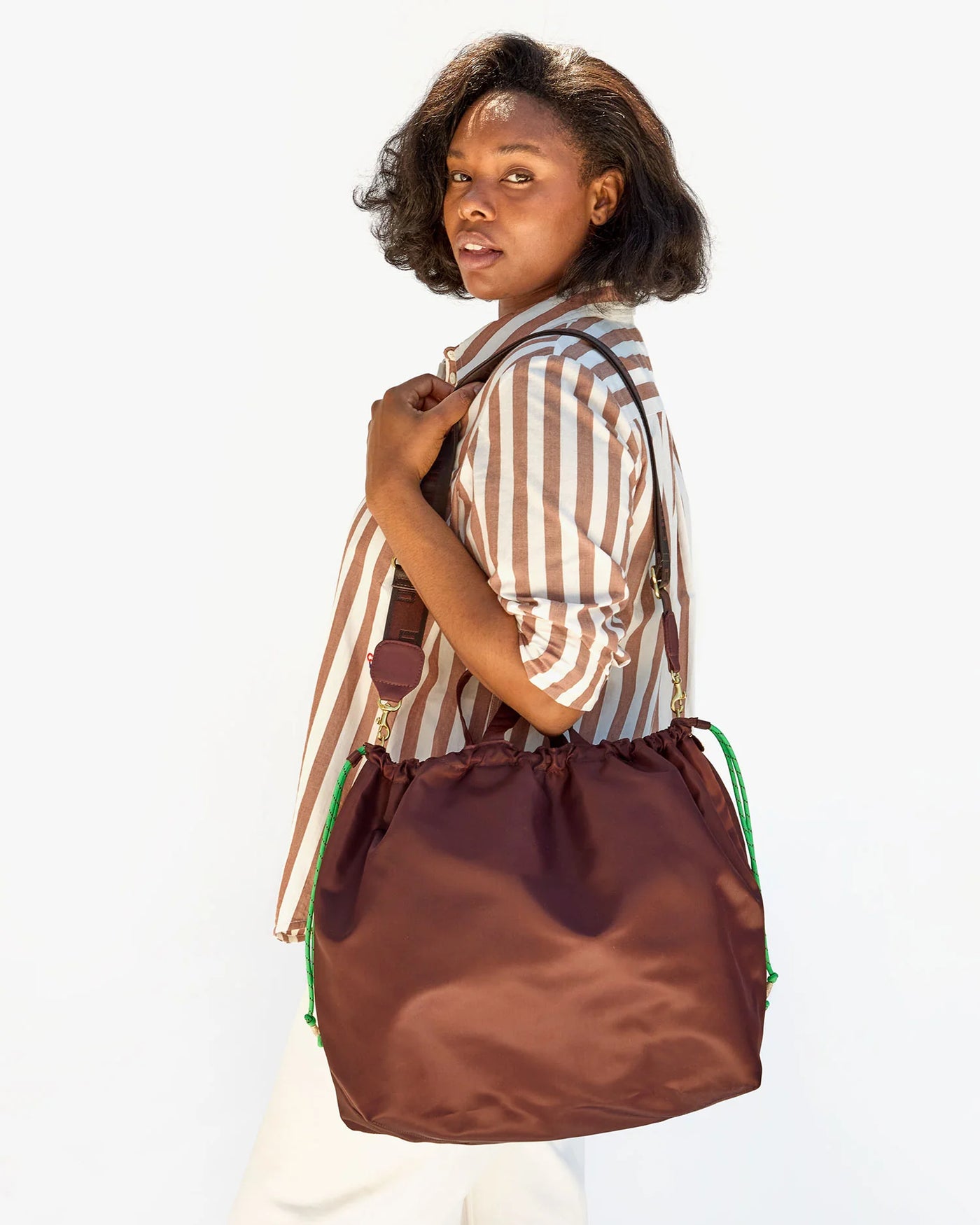 Sac Tout in Brown Nylon – Nines Apparel