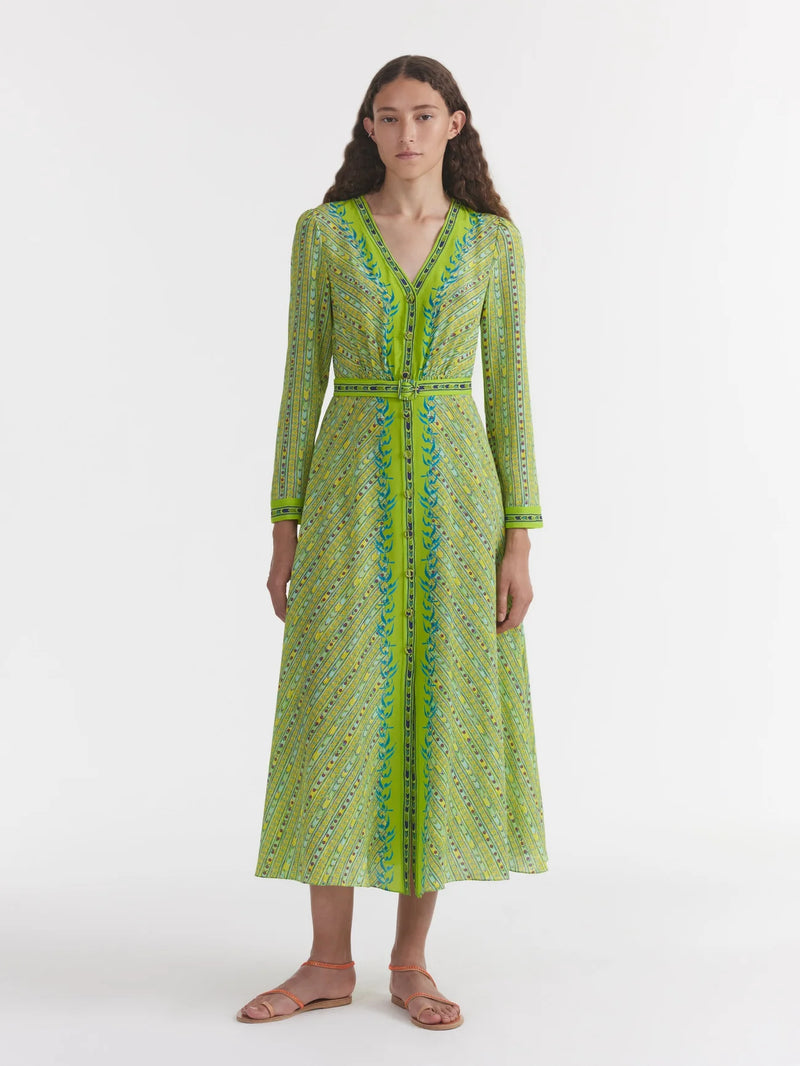 Lea Shirt Dress in Faience Polka