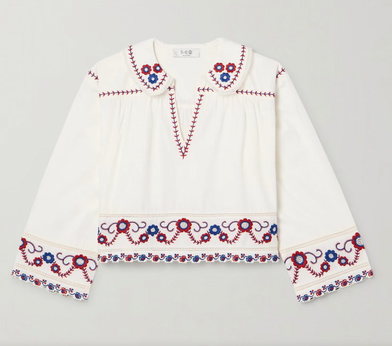 Soren Embroidery Top in Multi