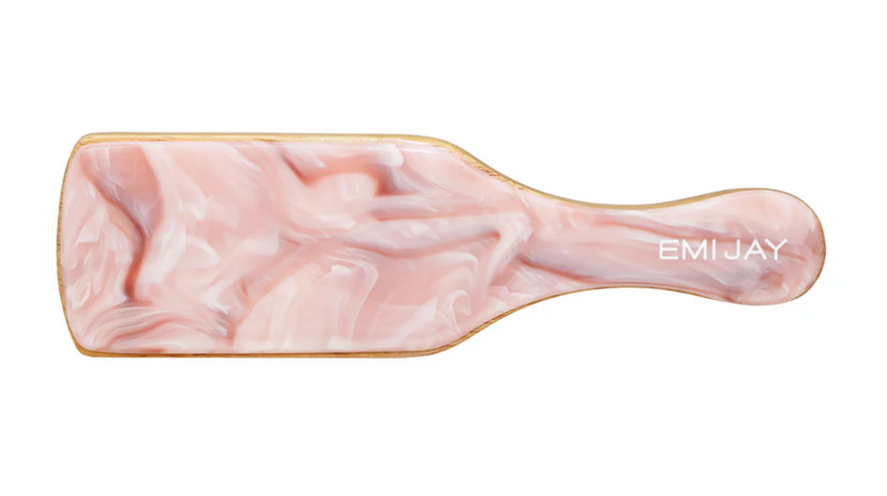 Mini Boar Bristle Brush in Pink Chantilly