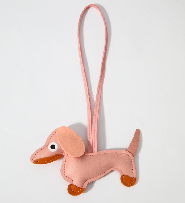Pink Dog Bag Charm