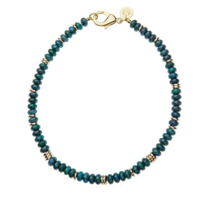 Gumdrop Beaded Necklace in Phoenix Turquoise