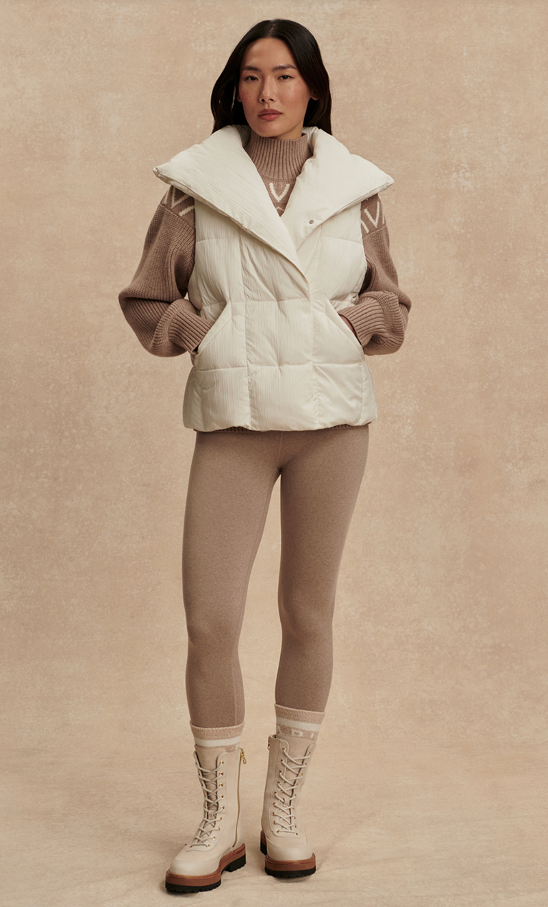 Chiara Padded Gilet in Jet Stream