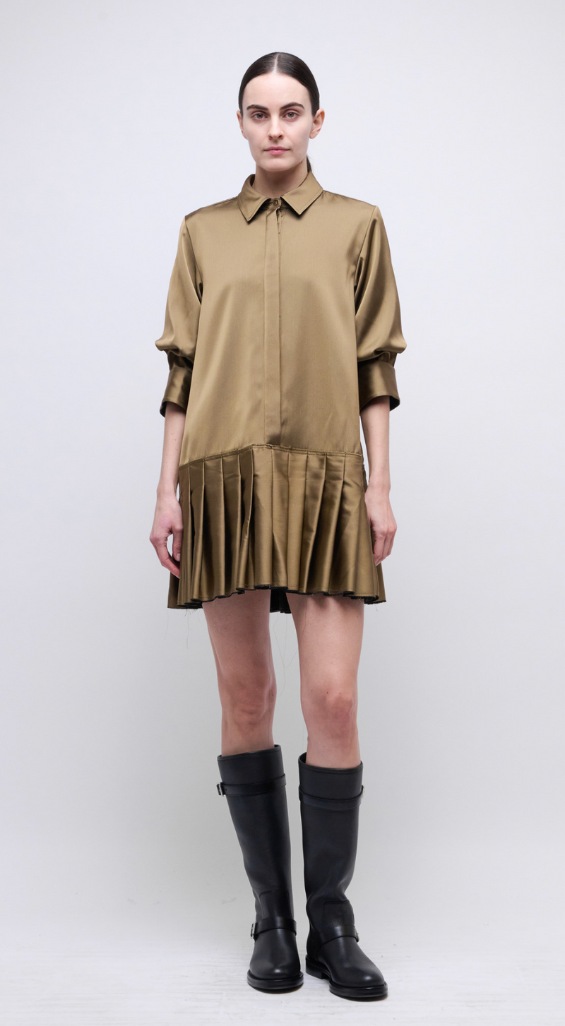 Regina Mini Dress in Bronze Multi