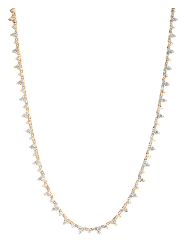Trio Tennis Necklace Length 16" -18"