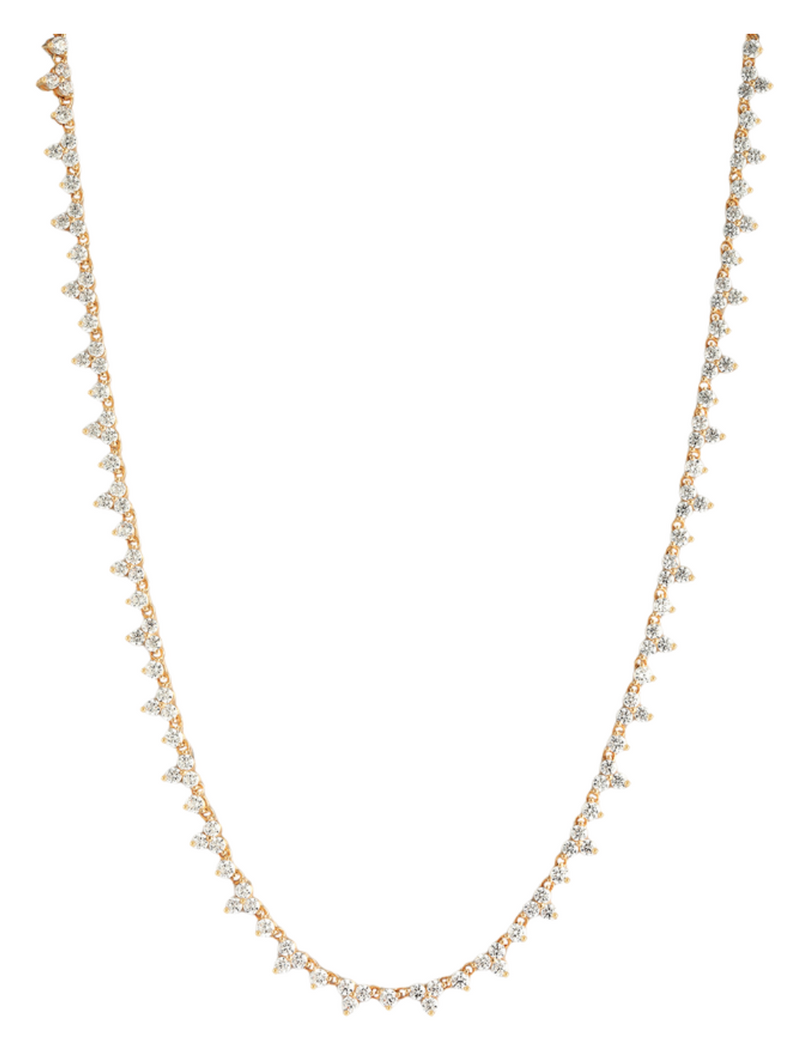 Trio Tennis Necklace Length 16" -18"