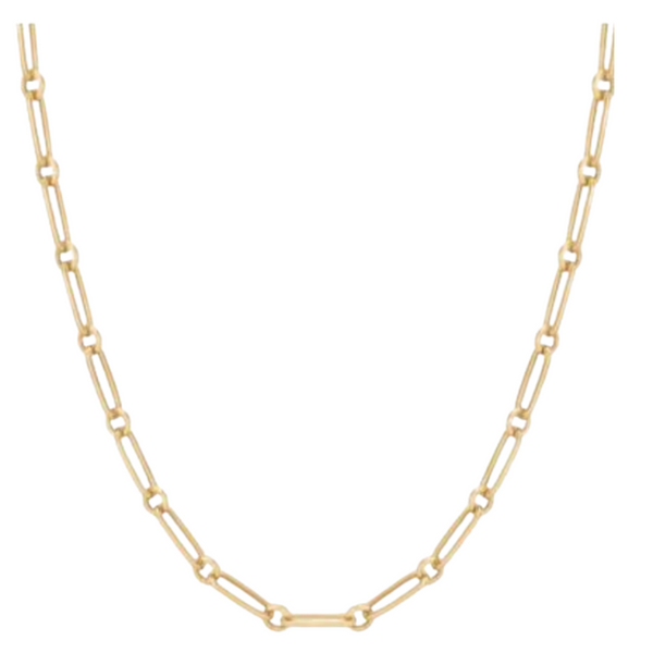 Callie Paperclip Chain Necklace Length 16" -18"