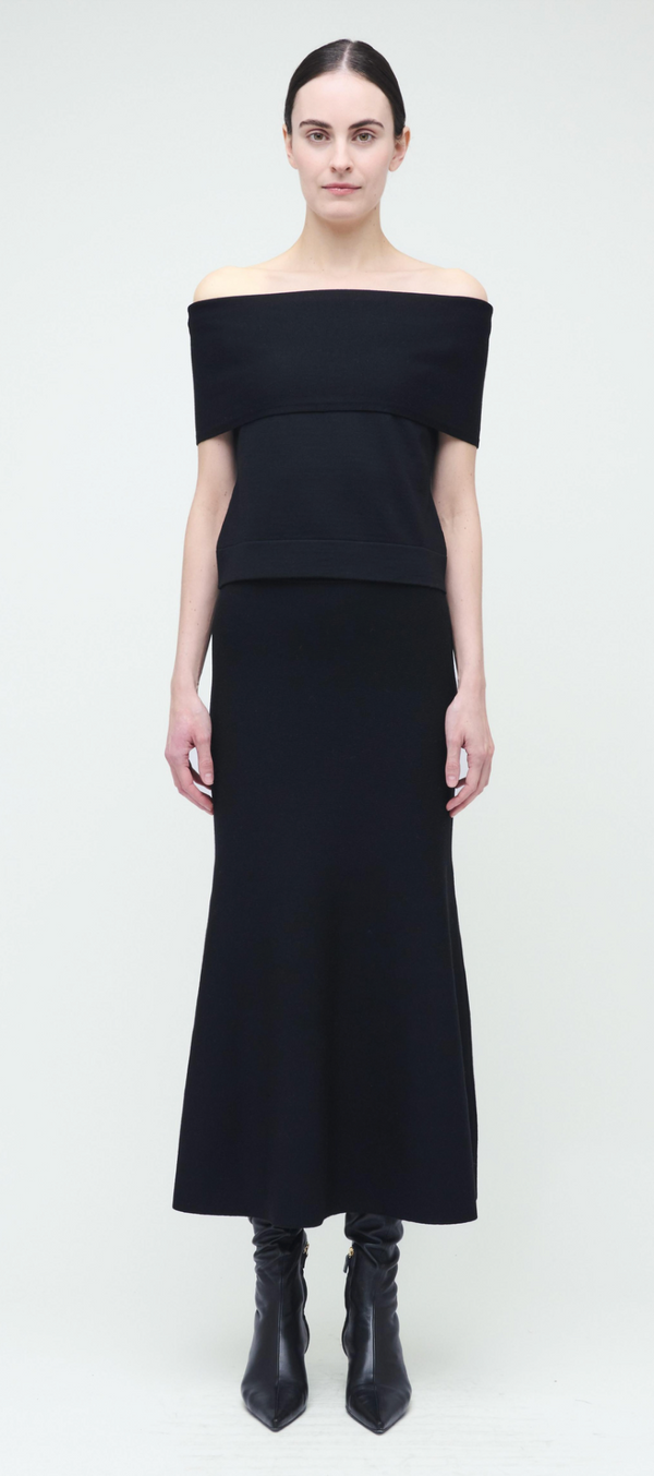 Atwood Trumpet Skirt in Black