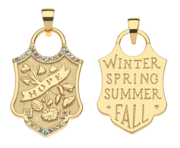 HOPE Shield Pendant - 16-18" Rolo Chain