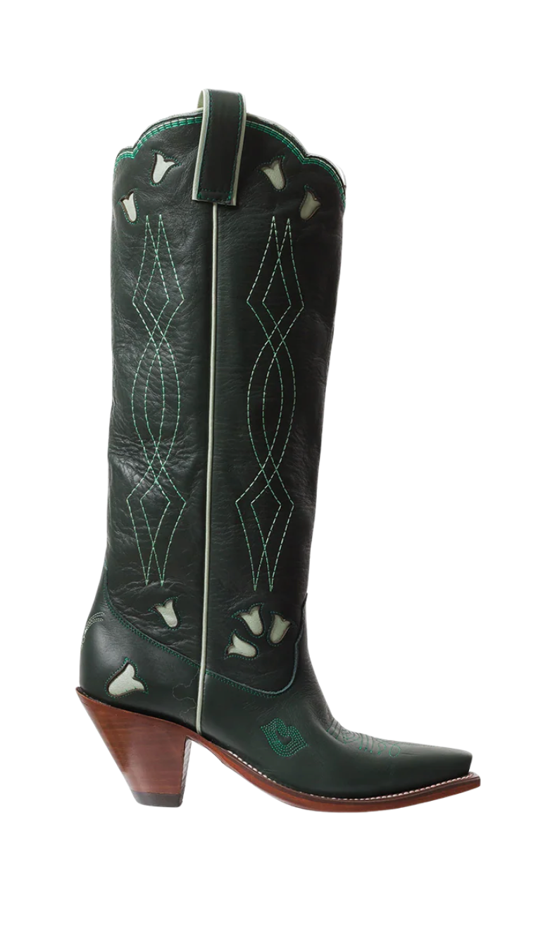 Sunny Boot in Forest Moss/Honeydew