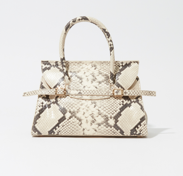 River Small Top Handle Bag in Snake Print