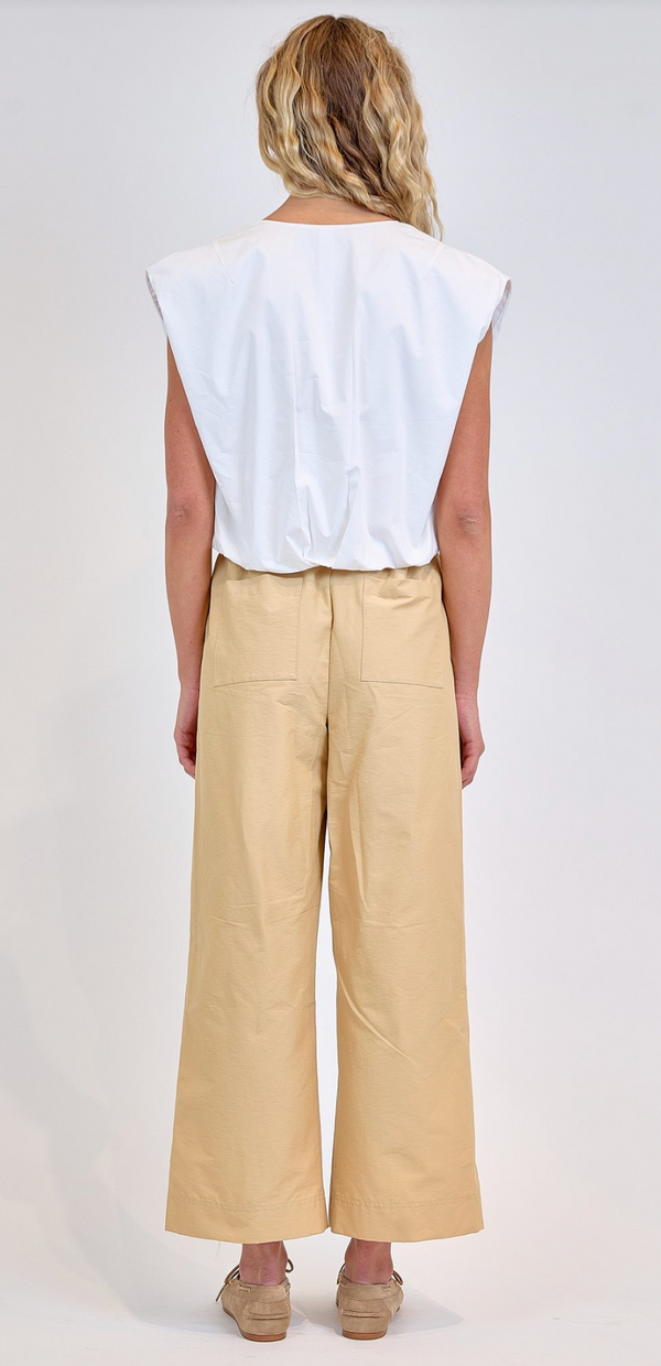 Wrenli Pleated Top in White