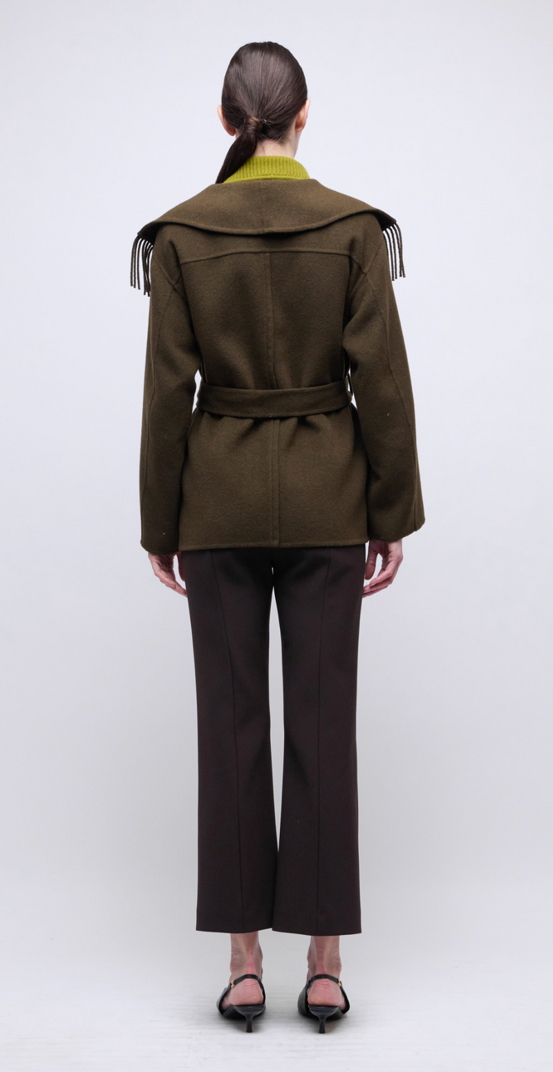 Rowen Fringe Jacket in Alligator