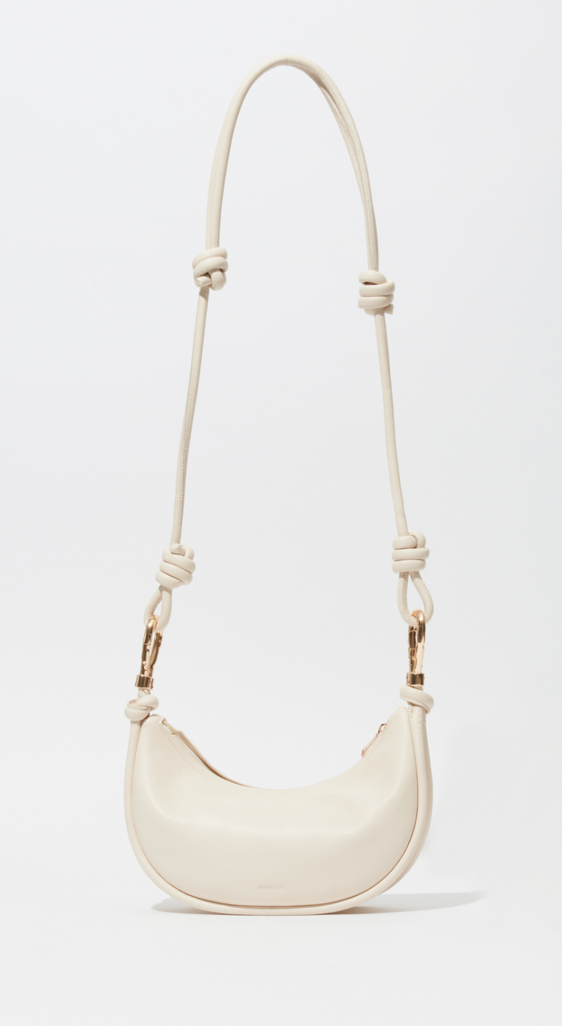 Avery Leather Crossbody in Cream
